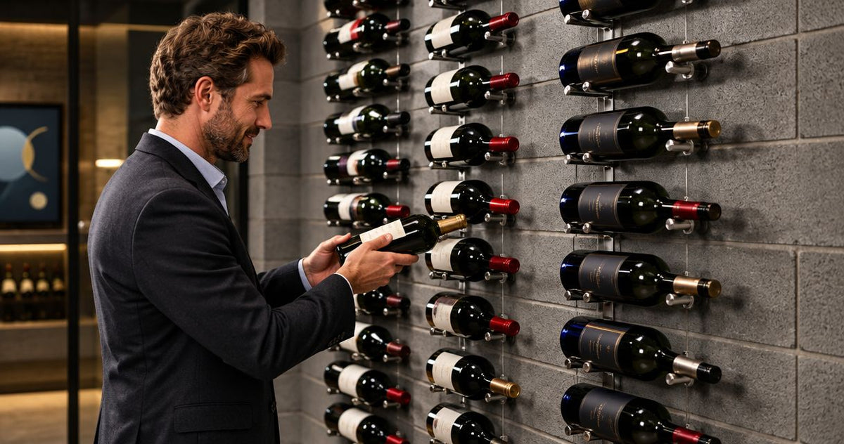 Can metal wine racks be mounted on masonry walls?