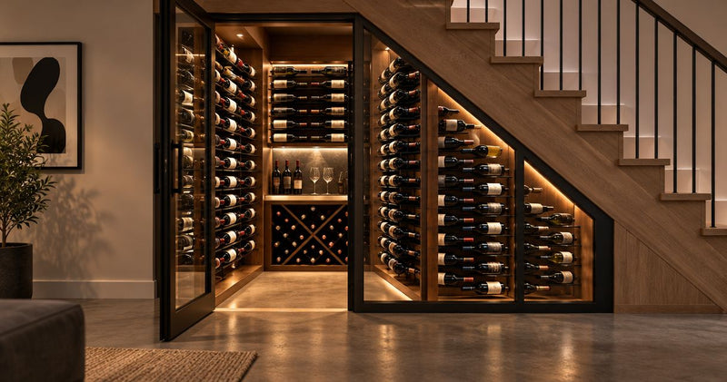 How to plan an under-stairs wine cellar