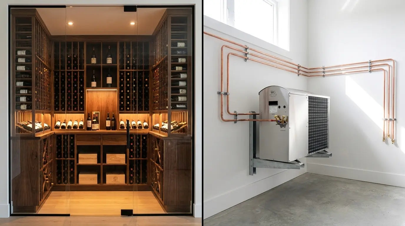 Ducted vs Split Wine Cellar Cooling: Which System Is Right for Your Wine Room? (2026)