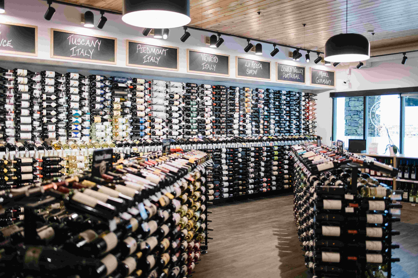 Island Display Racks (freestanding wine racks)