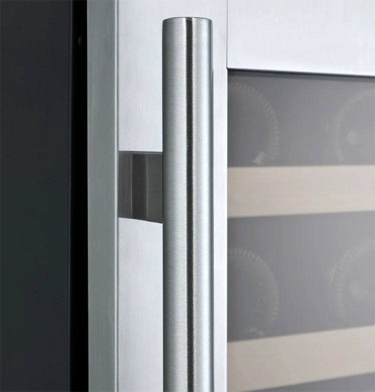 FlexCount Series 56 Bottle Single Zone Undercounter Wine Refrigerator with Stainless Steel Door - Right Hinge