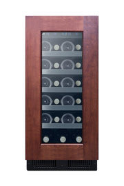 Summit ALWC15PNR panel-ready wine cellar filled with bottles