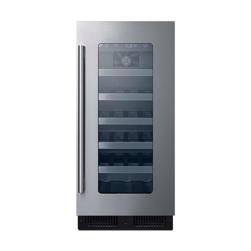 Summit ALWC15 15 in ADA built-in wine cellar, front