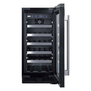 Summit ALWC15 wine cellar with door open