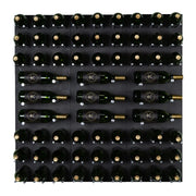 Kessick Castle Rock wine wall, 72 bottle, Dark Concrete Silver finish