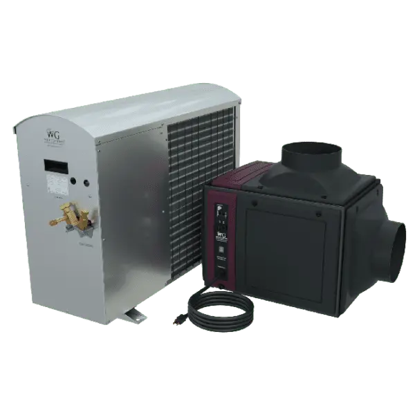 Wine Guardian DS025 complete split system — fan coil and condensing unit