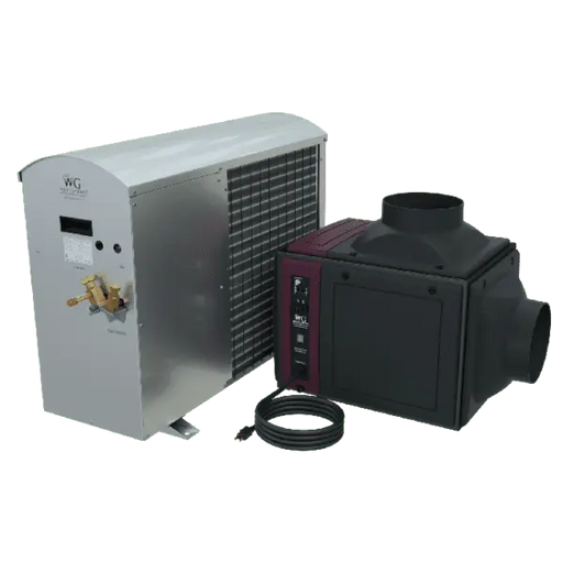 Wine Guardian DS025 complete split system — fan coil and condensing unit
