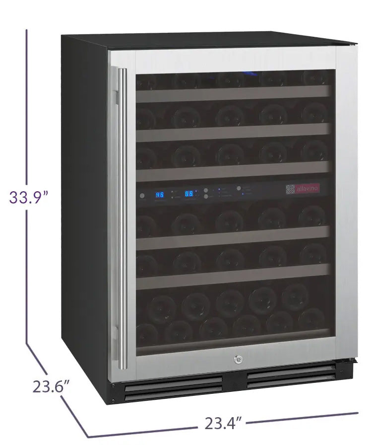 Allavino VSWR56-2 dimensions diagram