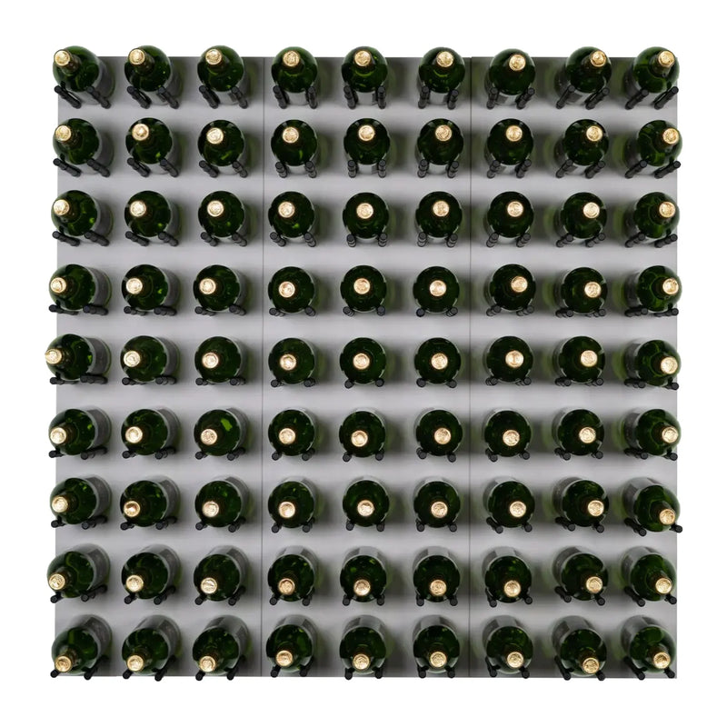 Kessick Eastover wine wall, 81 bottle, Nebia Black finish