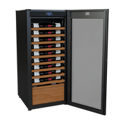 Wine Guardian Luxury Enoteca single-zone wine refrigerator with the door open