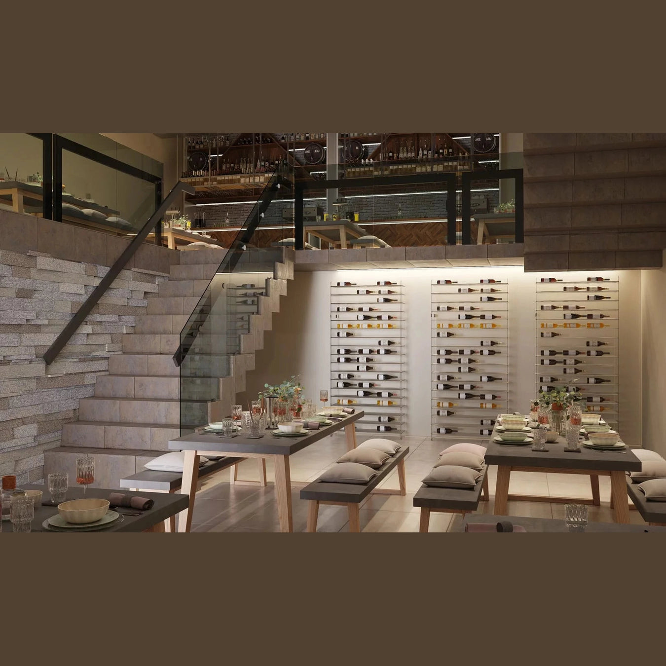 Evolution Wine Tower 92" 162 bottle