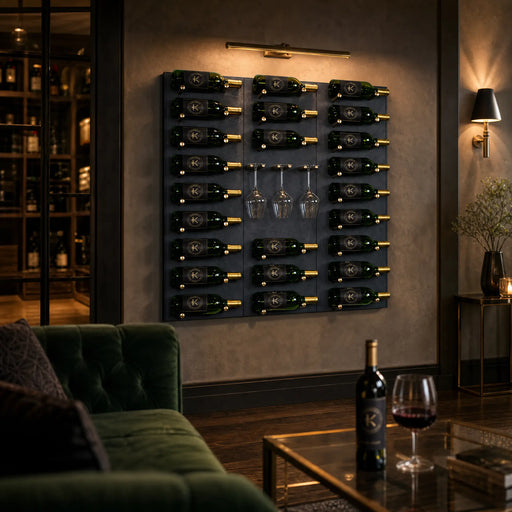 Kessick Highland Park wine wall in a room setting