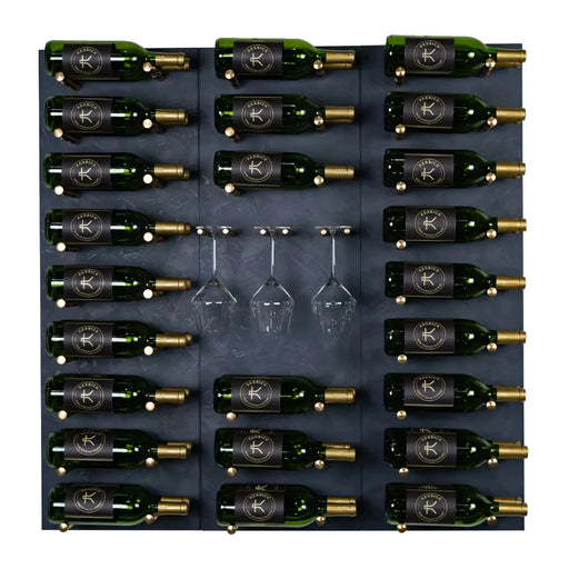 Kessick Highland Park wine wall, 48 bottle, Night Gold finish