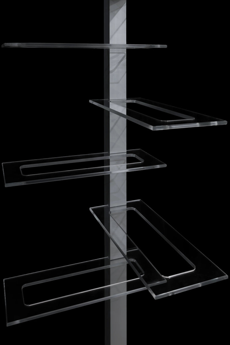 Genuwine Cellars Reserve OPUS Floating Wine Rack, Silver Wall Mounted Modular Metal Cable Display