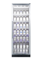 Summit SCR1401CH black 24 in commercial wine refrigerator, front view