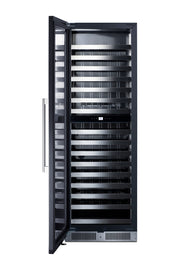 Summit SDHWC98LHD wine cellar, left hand door open