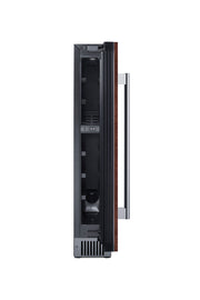 Summit SWC008PNR panel-ready 6 in slim wine refrigerator, door open