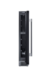 Summit SWC008SS stainless steel 6 in slim wine refrigerator, door open