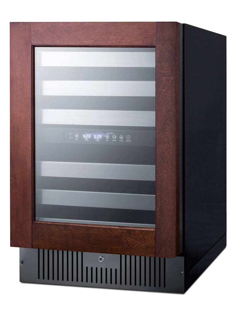 Summit SWC532BLBISTPNR panel-ready wine refrigerator, left hinge version