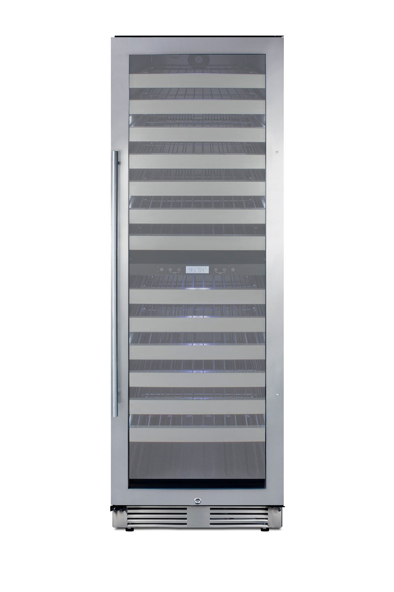 Summit SWCP2163CSS wine cellar, stainless steel cabinet, front