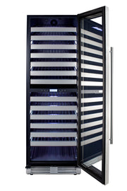 Summit SWCP2163CSS stainless steel wine cellar with door open