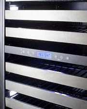 Summit SWCP2163 digital controls and shelving detail