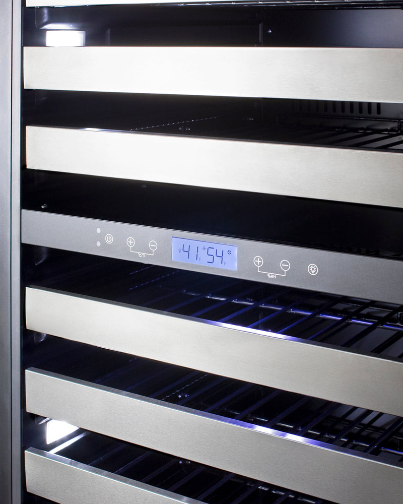 Summit SWCP2163 digital controls and shelving detail