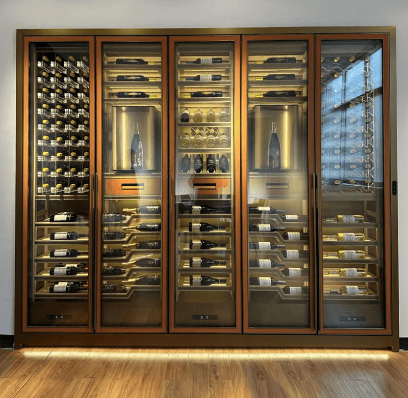 Wall-Mounted Stainless Steel Wine Rack