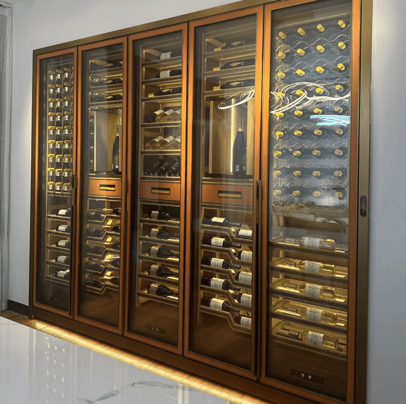 Wall-Mounted Stainless Steel Wine Rack