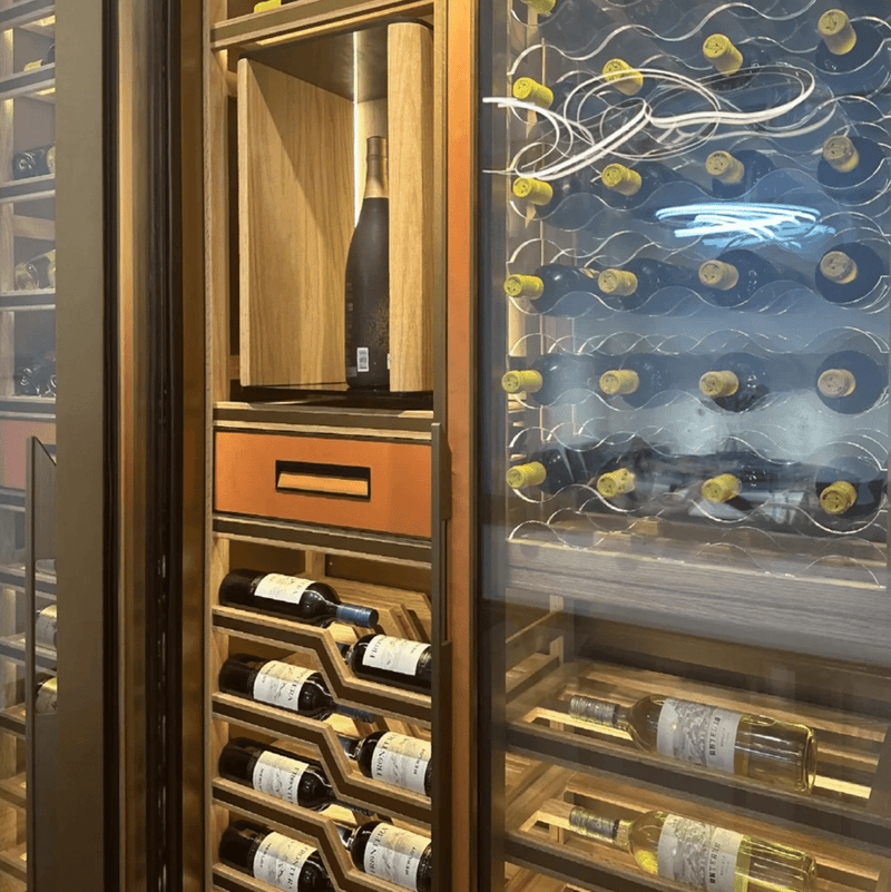 Wall-Mounted Stainless Steel Wine Rack