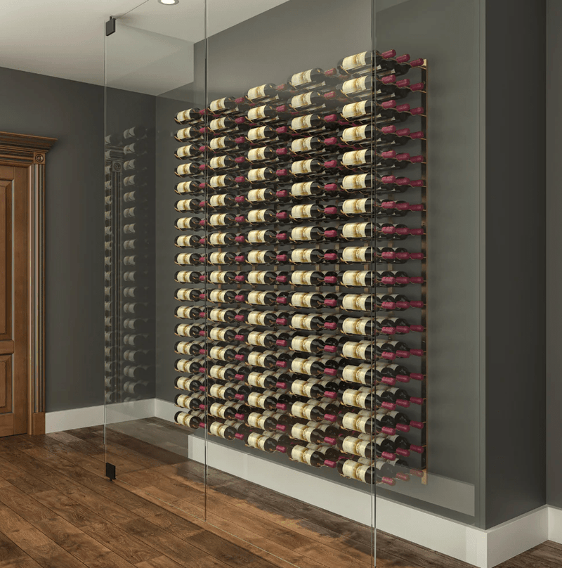 W Series Feature 6 Wall Mounted Metal Wine Rack kit