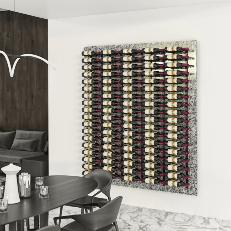 W Series Feature 6 Wall Mounted Metal Wine Rack kit