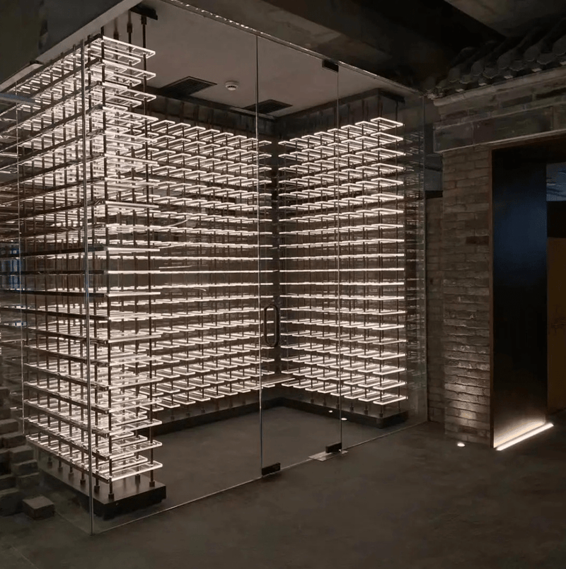 Luxury Home Furniture LED Acrylic Wine Rack