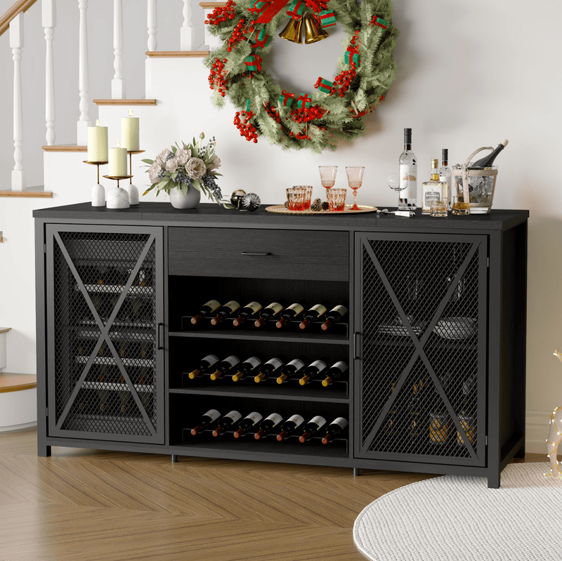 Modern Wine Bar Cabinet with Cooler