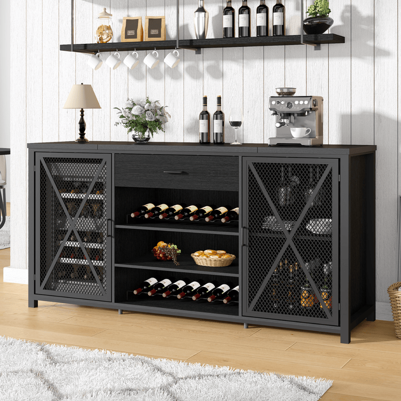 Modern Wine Bar Cabinet with Cooler