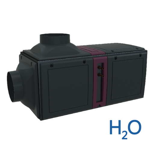 Wine Guardian D025WC water-cooled ducted cooling unit, back view
