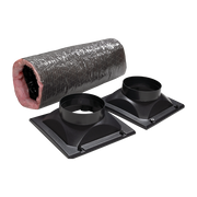 Wine Guardian combo duct kit with collars and flexible ductwork