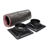 Wine Guardian Combo Duct Kit — 8" (Supply + Return Collars + 25 ft Flex Duct)