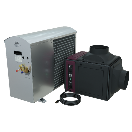 Wine Guardian DS025 split complete system, fan coil and condensing unit
