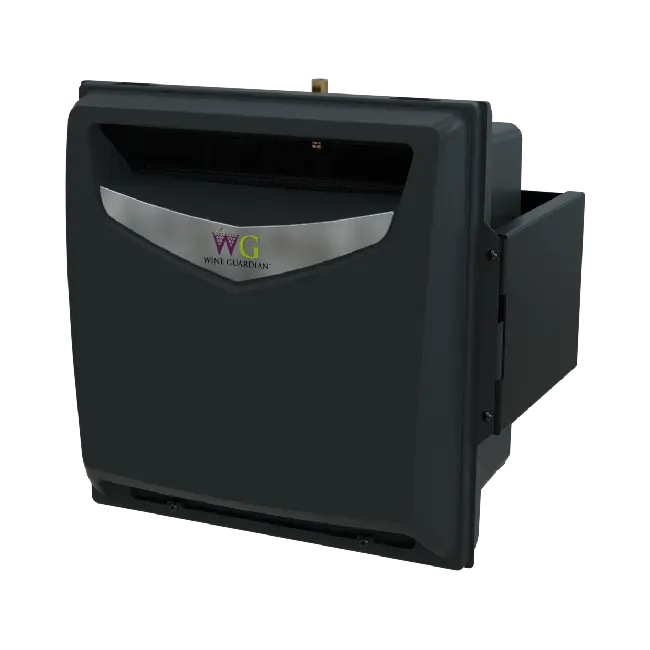 Included in this package: Wine Guardian standalone cellar humidifier, powered by a Wine Guardian unit