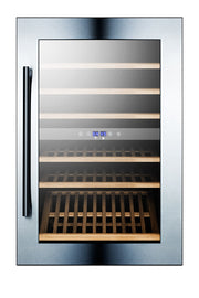 Summit VC60D 51-bottle fully integrated dual-zone wine cellar, front