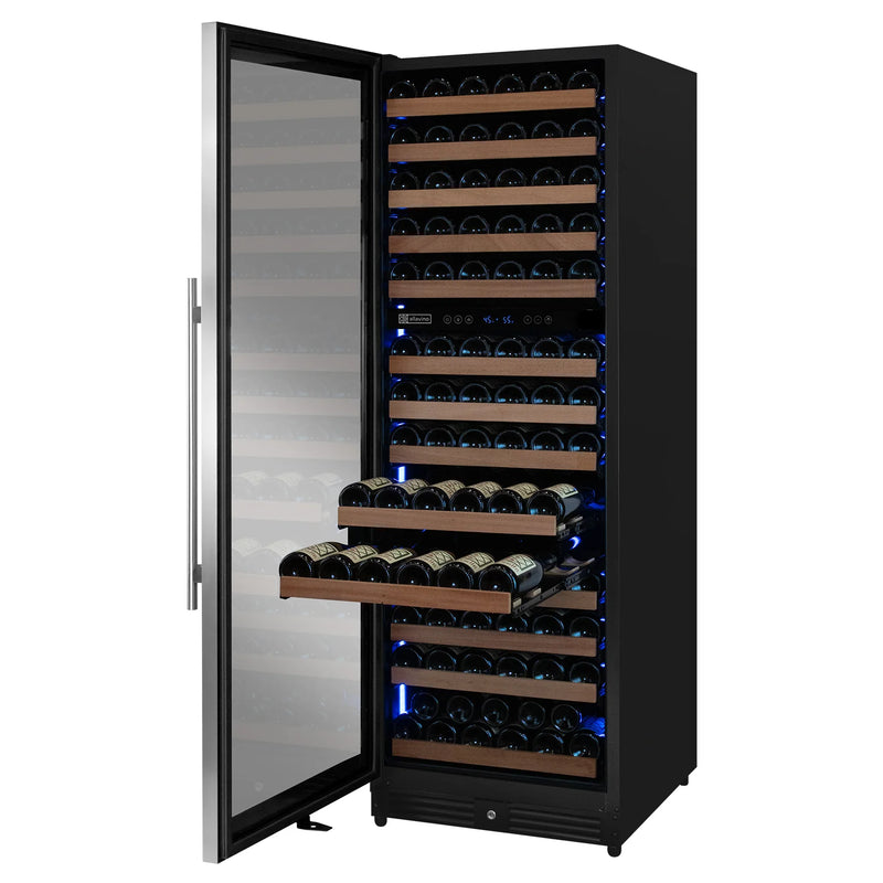 Reserva Series 154 Bottle 71" Tall Dual Zone Left Hinge Stainless Steel Wine Refrigerator