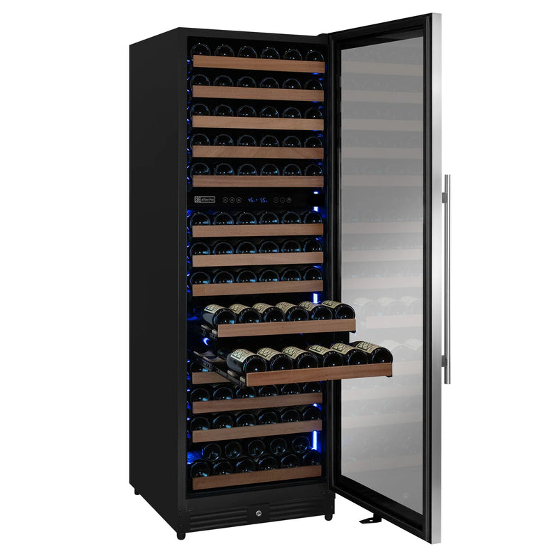 Reserva Series 154 Bottle 71" Tall Dual Zone Left Hinge Stainless Steel Wine Refrigerator