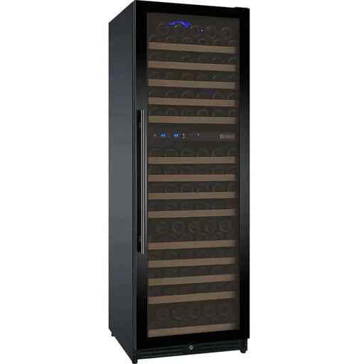 24" Wide FlexCount II Tru-Vino 172 Bottle Dual Zone Black Right Hinge Wine Refrigerator
