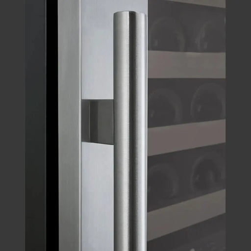 24" Wide FlexCount II Tru-Vino 172 Bottle Dual Zone Stainless Steel Left Hinge Wine Refrigerator