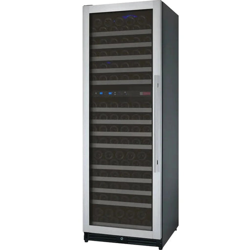 24" Wide FlexCount II Tru-Vino 172 Bottle Dual Zone Stainless Steel Right Hinge Wine Refrigerator
