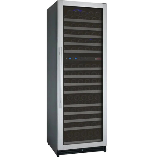 24" Wide FlexCount II Tru-Vino 172 Bottle Dual Zone Stainless Steel Right Hinge Wine Refrigerator