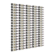 W Series Feature 6 Wall Mounted Metal Wine Rack kit