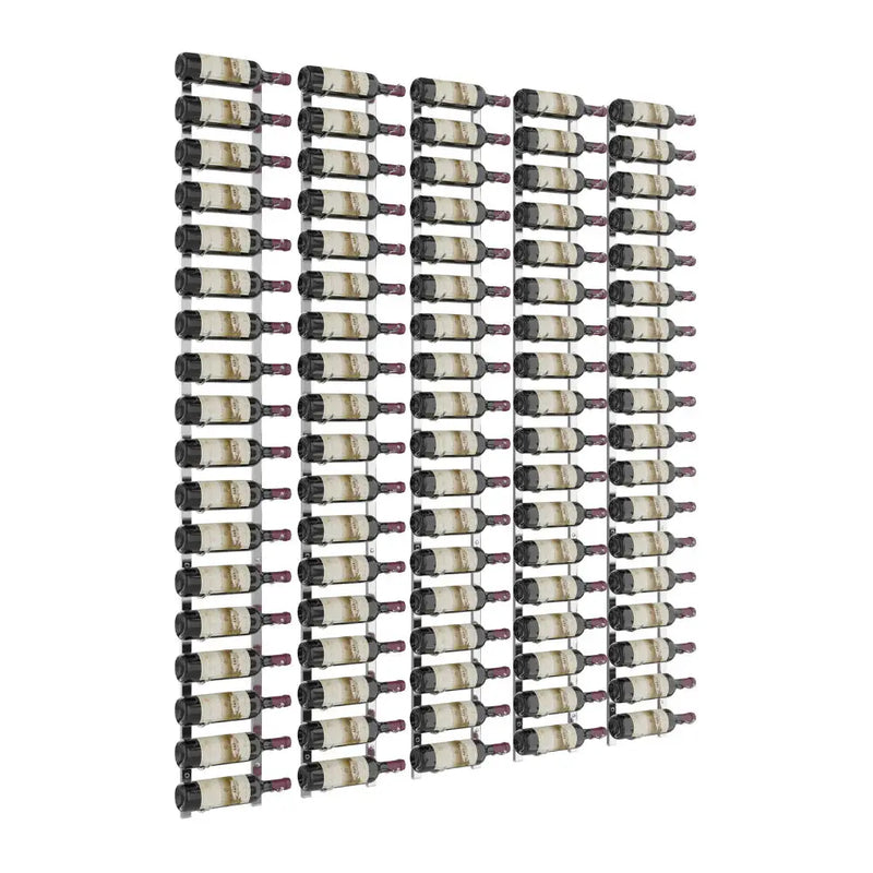 W Series Feature 6 Wall Mounted Metal Wine Rack kit