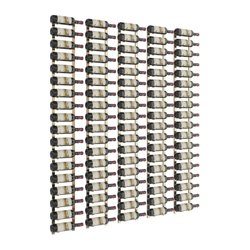W Series Feature 6 Wall Mounted Metal Wine Rack kit